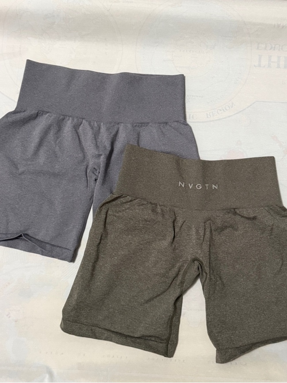 NVGTN size Small womens Grey and olive green Active Bike Shorts